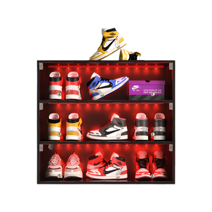 3-Tier LED Light-Up Shoe Organizer