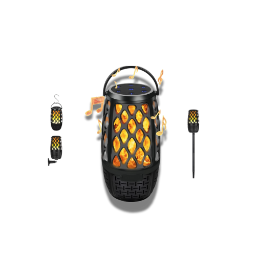 4-in-1 Wireless Outdoor Speaker | Waterproof Flame LED